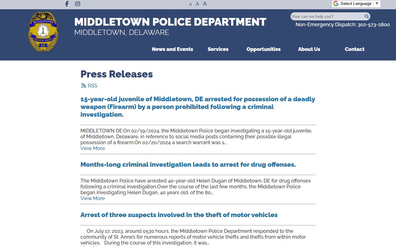 Middletown arrest news category for booking reports